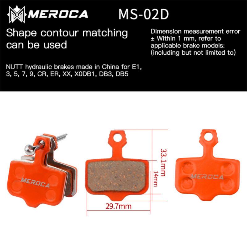 Pastillas de freno de bicicleta para BB5 M355 XT M446, piezas de bicicleta de montaña, pastillas de freno de disco orgánico de resina para ciclismo de carretera: MS-02D
