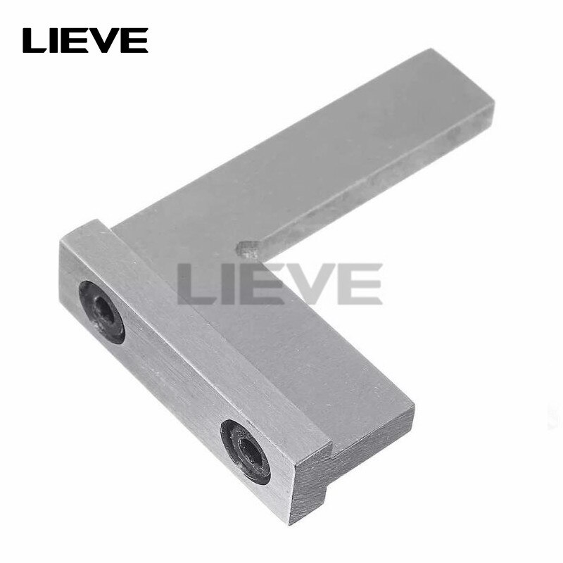 High Accuracy Carbon Steel Flat 90 Degree Right Angle Ruler with Seats Engineer Tool 50x40/75x50/100x70mm Measuring Ruler