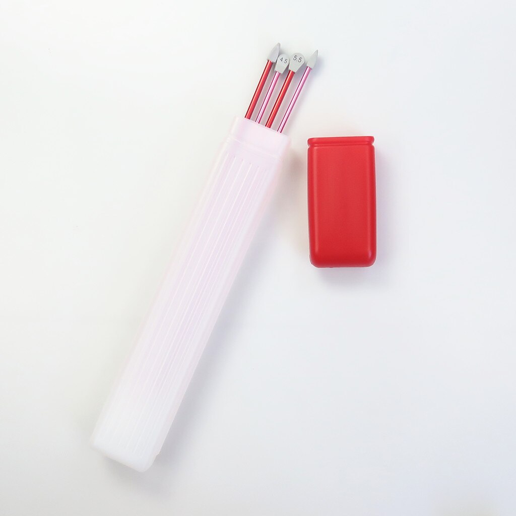 41cm Large Transparent Plastic Knitting Needle Pin Storage Case Tube Containers