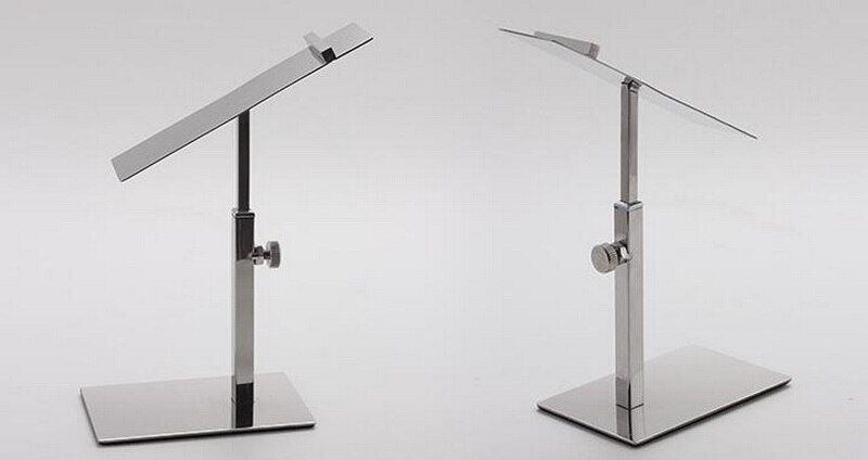 Thuis schoen display stand vrouwen schoenenrek rvs lifting schoenenrek display