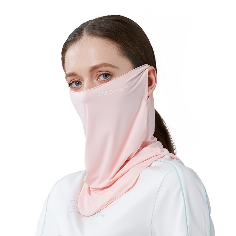 Sun Mask Female Neck Protection Sun Protection UV Protection Viscose Fiber Cold Feeling Hanging Ear Face Covering Mask Male