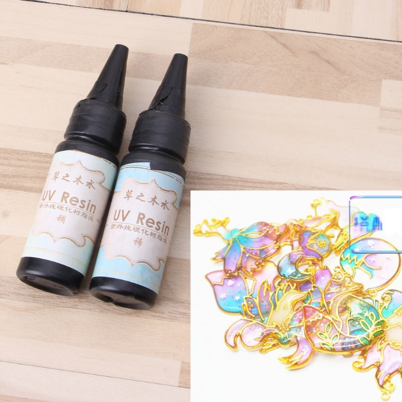 25g żywica UV przezroczysta utwardzana ultrafioletem biżuteria z żywicy epoksydowej zrobienie twardy