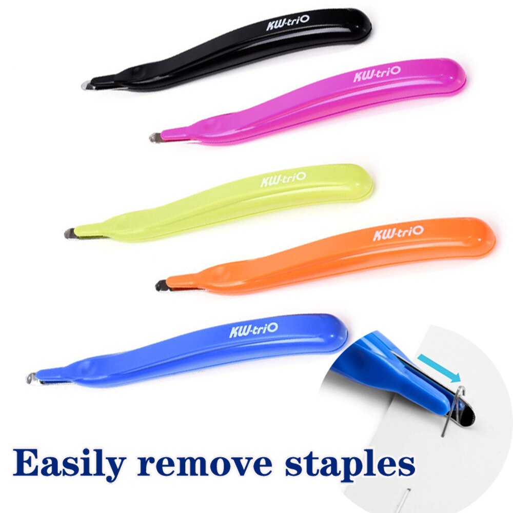 1PCS Portable Staple Remover Removable Magnetic Head Less Effort Staple Removal Tool for Home Office School Household Stationary