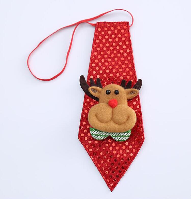 RBOCOTT-Corbata de Navidad para niño, corbatas novedosas para niños, corbata de muñeco de nieve de Santa Claus para de Festival, decoración de baile de: 01