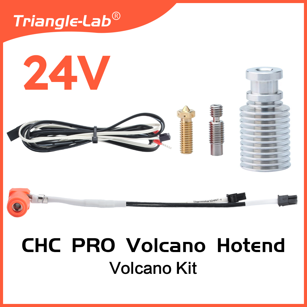 RS Trianglelab 115W High Power CHC Pro Kit Ceramic Heating Core Quick Heating For Ender 3 Volcano Hotend CR10 mk3s blv: black