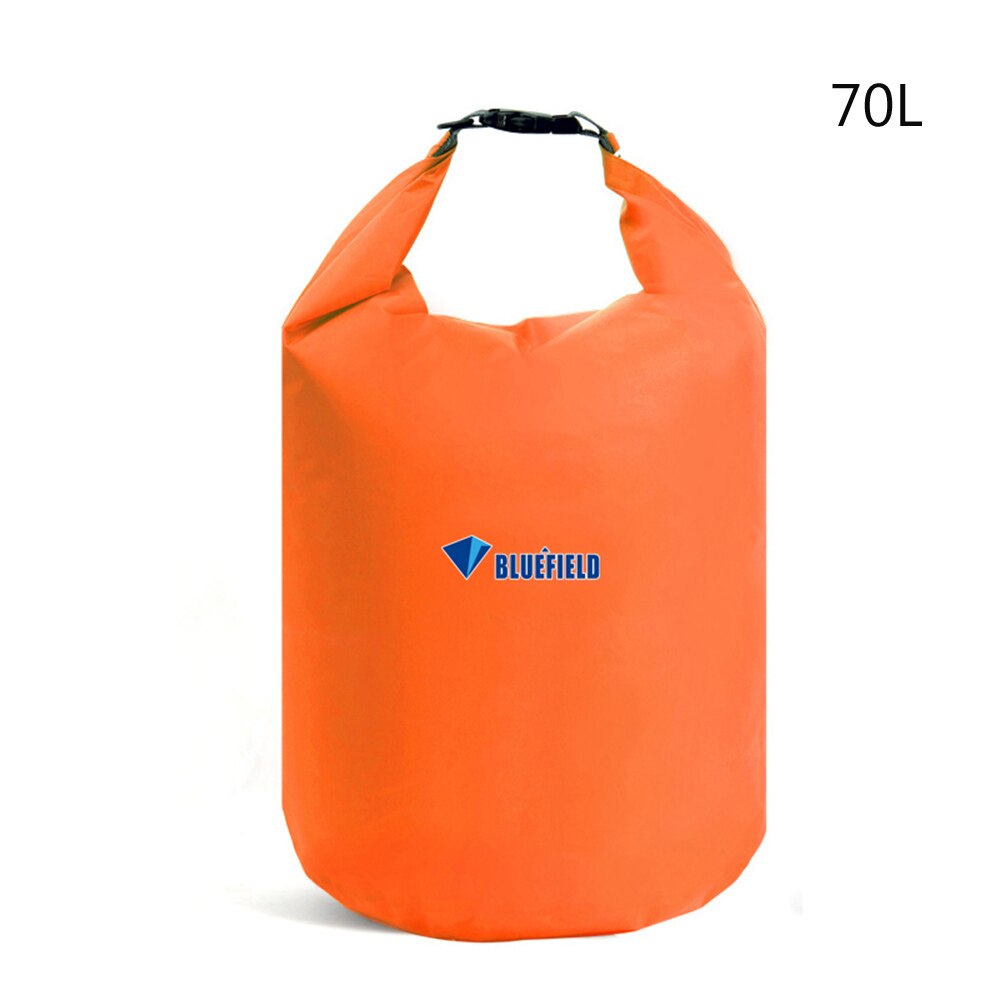 10l-70l vandtæt tørpose pakke svømning camping strand sejlads kajak flod trekking drivende tør taske flydende sejlsæk: Orange 70l