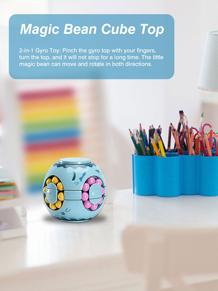 Fingertip Figet Toys Rotating Magic Bean Simple Dimple Popit Intelligence Taint Fingertip Fidget Toy Decompression Toys