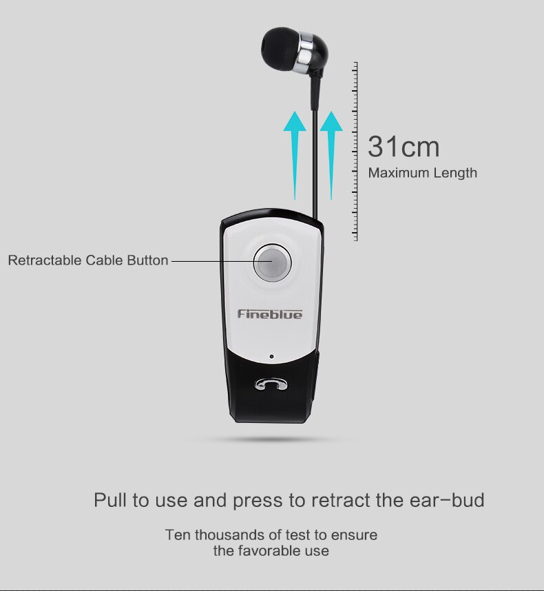 FineBlue F960 Mini Bluetooth Earbuds - Wireless Noise Cancelling Headset with Vibration for Mobile Calls