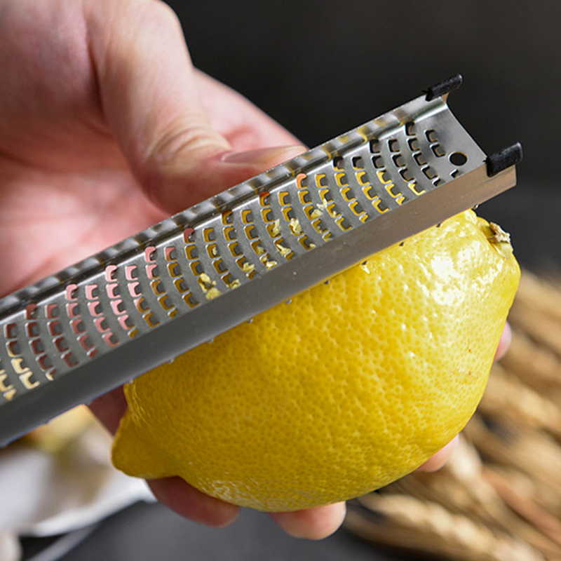 Citroen Zester Kaas Rasp Rvs Fine Blade Rasp Gember Chocolade Citrus Fruit Zester Slicer Keuken Koken Gereedschap