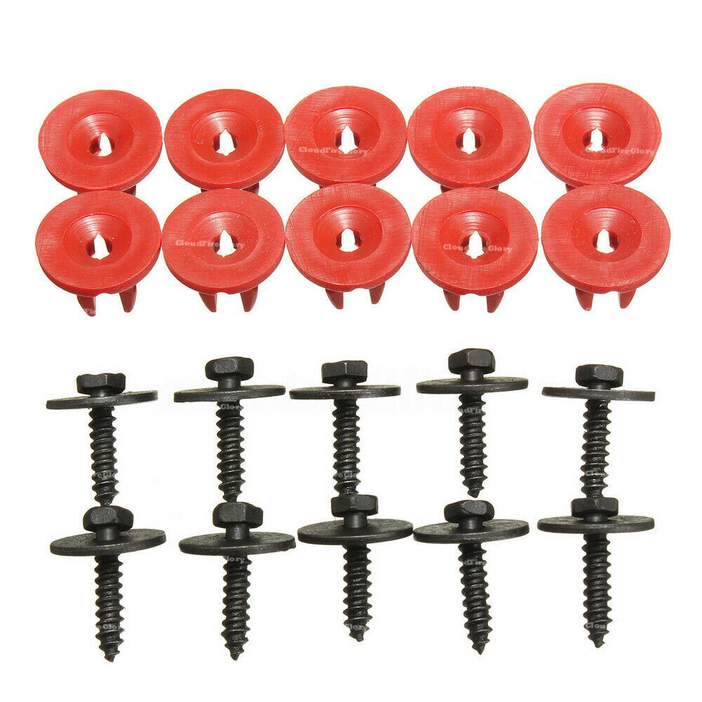 20 stk til ford c-max s-max bilmotor underbakke dæksel clips bundskjold beskyttelse skruer auto fastener clips nitte