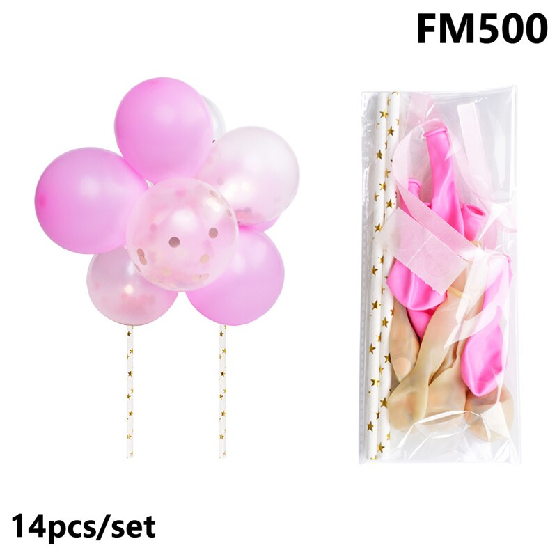 Balloons Cake Topper Cloud Shape Confetti Balloon Cake Topper With Paper Straw for Birthday Baby Shower Wedding Party Decoration: 4