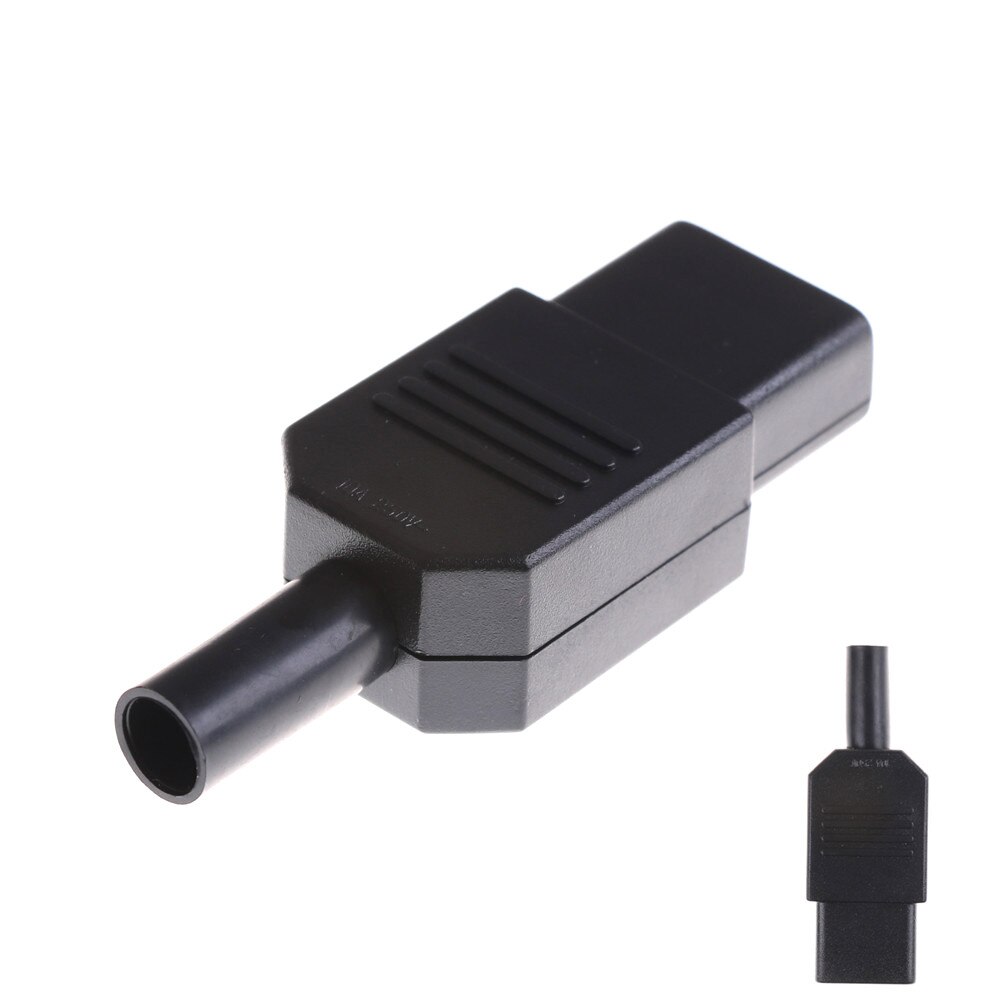 1Pcs Rewirable 3pin Iec 320 C13 Vrouwelijke Plug Power Connector Socket 10A /250V Iec C13 Vrouwelijke Connector zwart