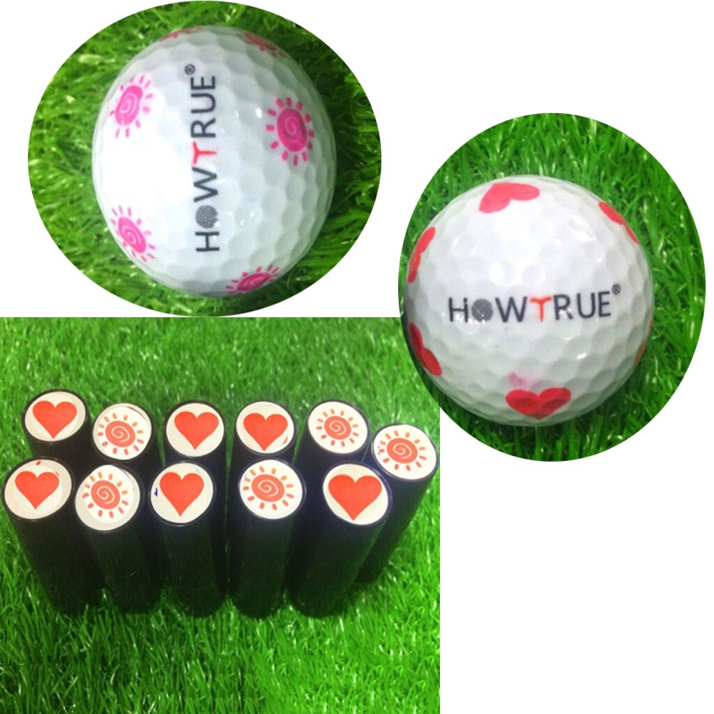 Personlig hurtigtørrende golfboldstempel stempel forsegling aftryksmarkørpræmie til golfspiller golftræningshjælpemidler