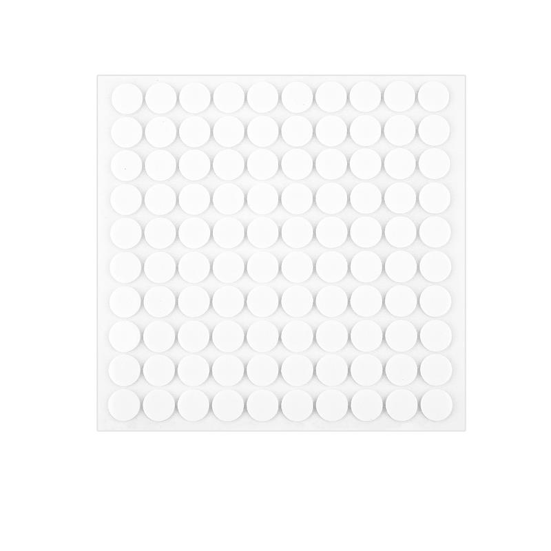 Lote de pegatinas adhesivas para mecha de velas, cinta adhesiva de espuma resistente al calor de doble cara para cera, soporte de Base fija, suministro para fabricación de velas: Blanco
