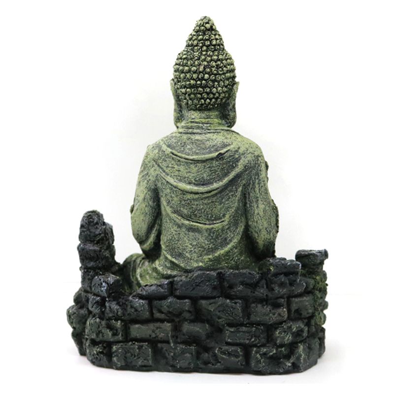 Harz Alte Nachahmung Buddha Statue Ruinen Aquarium Ornament Aquarium Dekor angeln zubehör Aquarium dekor