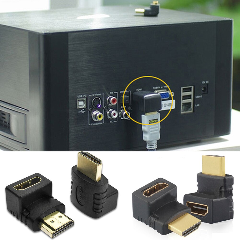 90 Graden 1080P 270 Graden Hdmi-Compatibel Man-vrouw Adapter Tv Converter Coupler