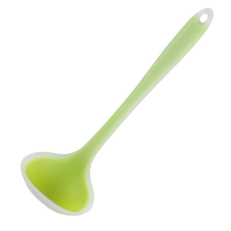 1Pc Large Silicone Spoon Long Handled Soup Spoon Ladle Big Serving Spoons Silicone Kitchen Utensils Cooking Tools Accessories