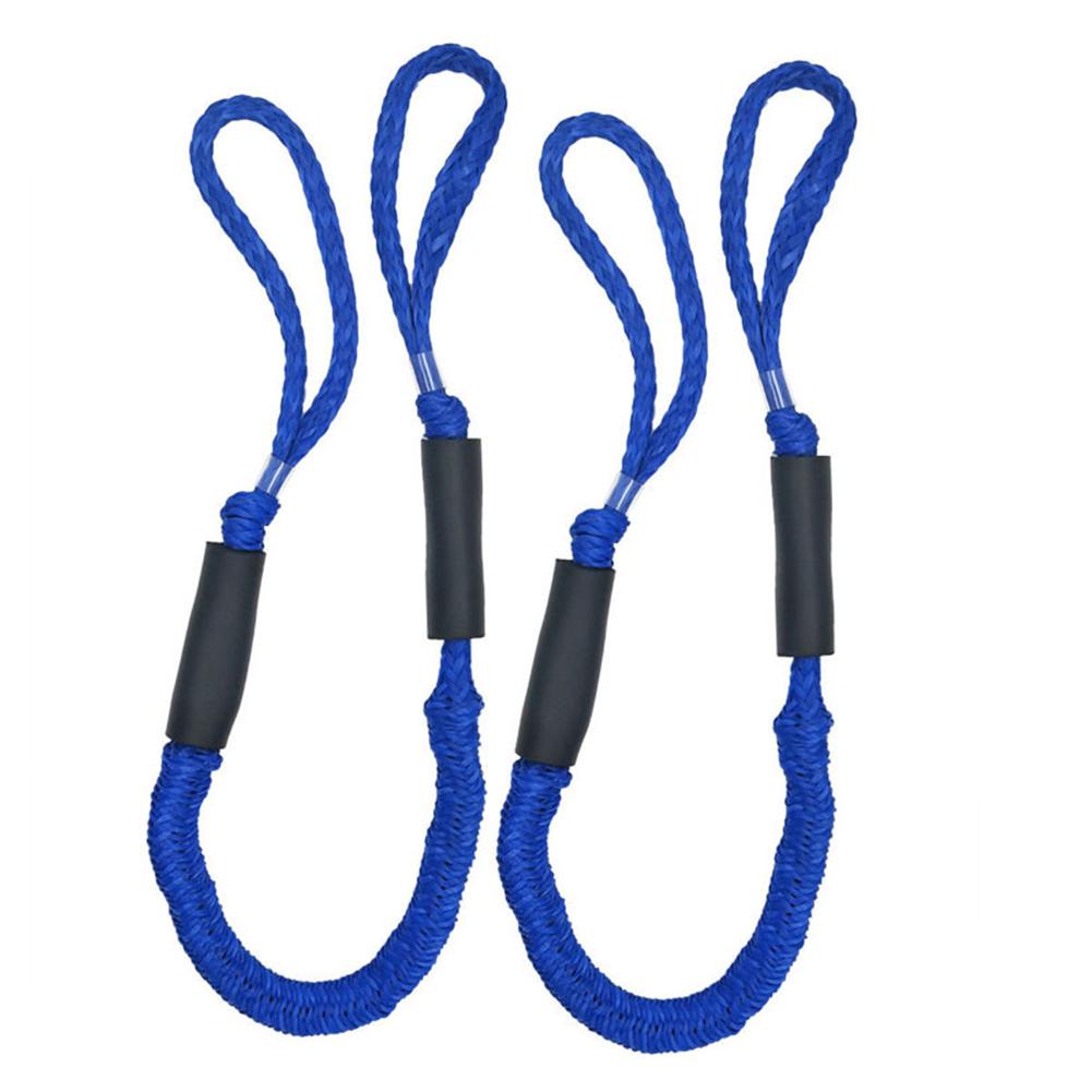 2pcs Boat Dock Lines Mooring Rope Bungee Cords For Boats Jet Ski Kayak Pontoon Boat Accessories: B