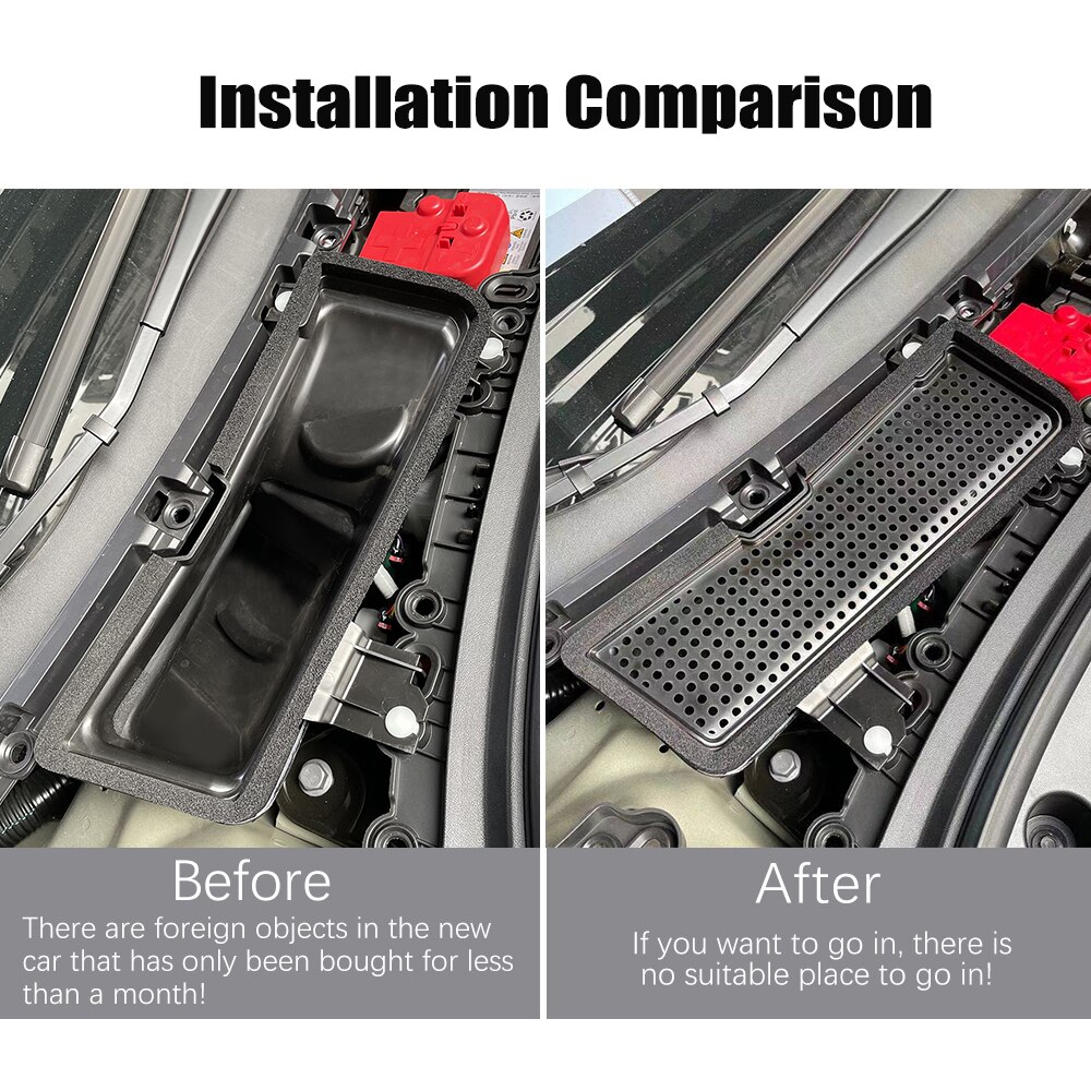 thumbnail image 2 of Tesla Model Y: Air Inlet Protective Cover, Airco Air Intake Vent Grill Cover 609917 1200x 2 of 13