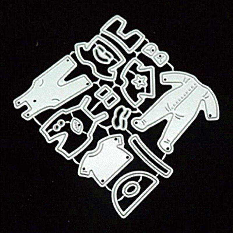 Nueva plantilla troquel de plantillas de corte de Metal encantador para niño y niña, plantilla para álbum de recortes, tarjeta, decoración en relieve, DIY, de artesanía metálica: 86x80 mm