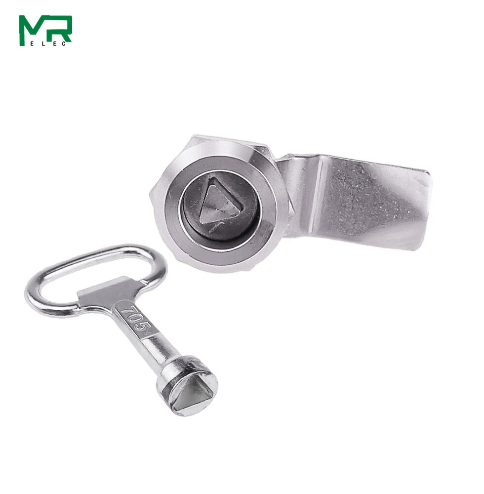1set 22mm installation Power distribution cabinet lock panel lock 304 stainless steel lock, cam cabinet lock,, tin box,