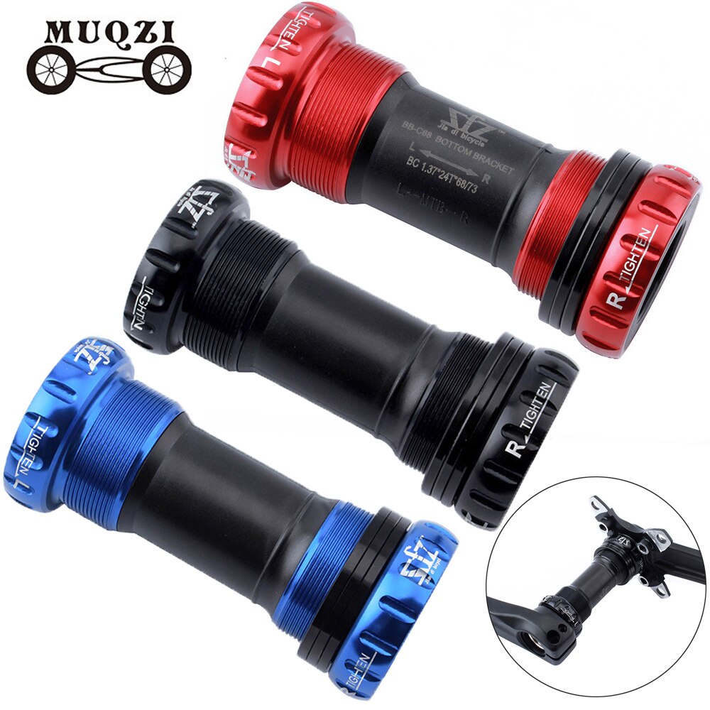 Lager Trapas Schroef Type 68/73 Mm 90-92 Mm Fiets As Mtb Racefiets Trapas Waterdichte Cnc legering Bb