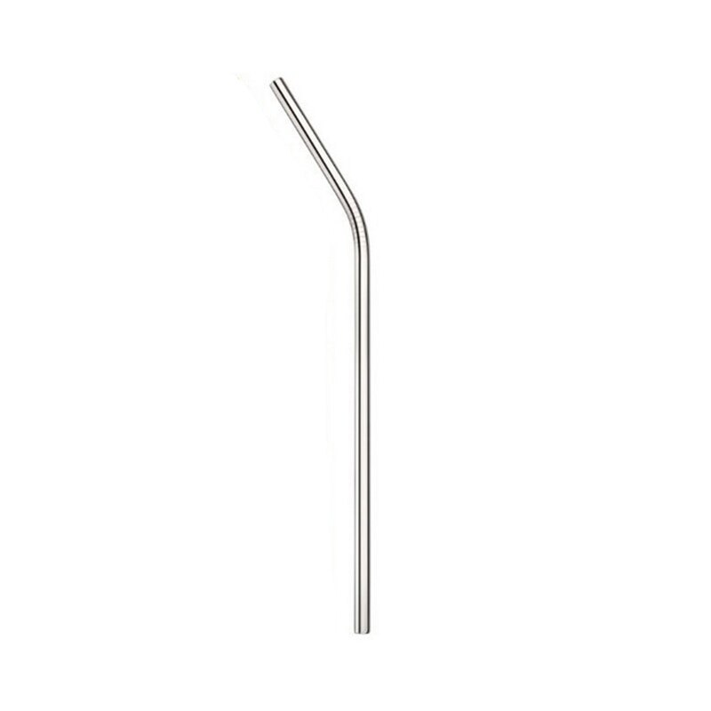 Reusable Drinking Straw Stainless Steel Straw for Bubble Tea Eco Friendly Drinking Straws for Drink Water Cappuccino Coffee: bent-silver