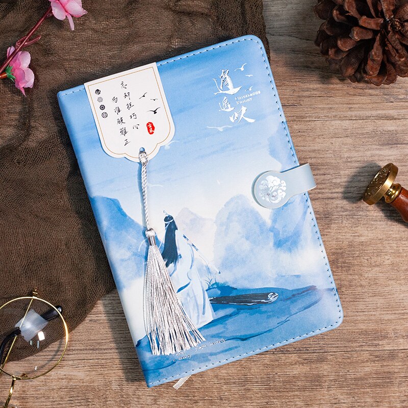 Hardcover Creativity Chinese Style Notebook School Supplies Stationery Notepad Diary Book Weekly Planner Daily Work Journal: A5-4