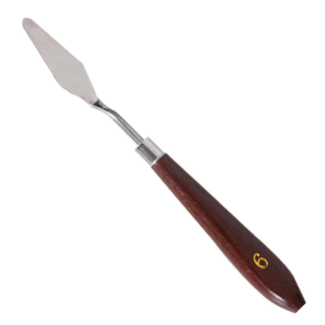 1 st rostfritt stål konstnär måla palett kniv spatel oljemålning färg konst hantverk metall spatel: Typ 6
