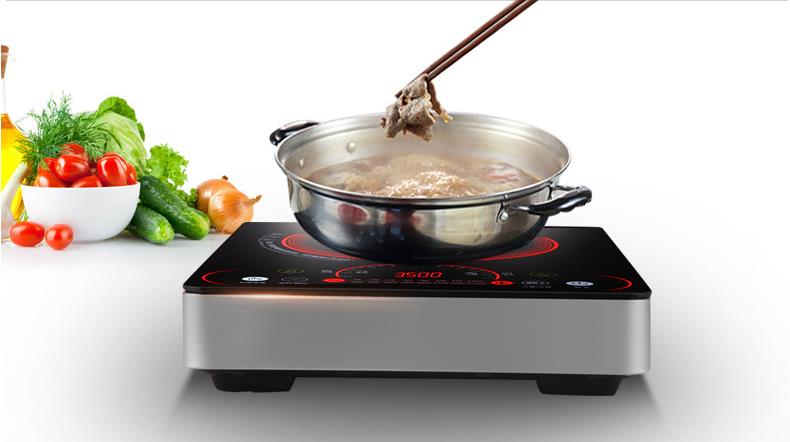 High-power Induction Cooker Electric Hob Household Stainless Steel Induction Cooker 3500W Home Touch Commercial Stove Machine