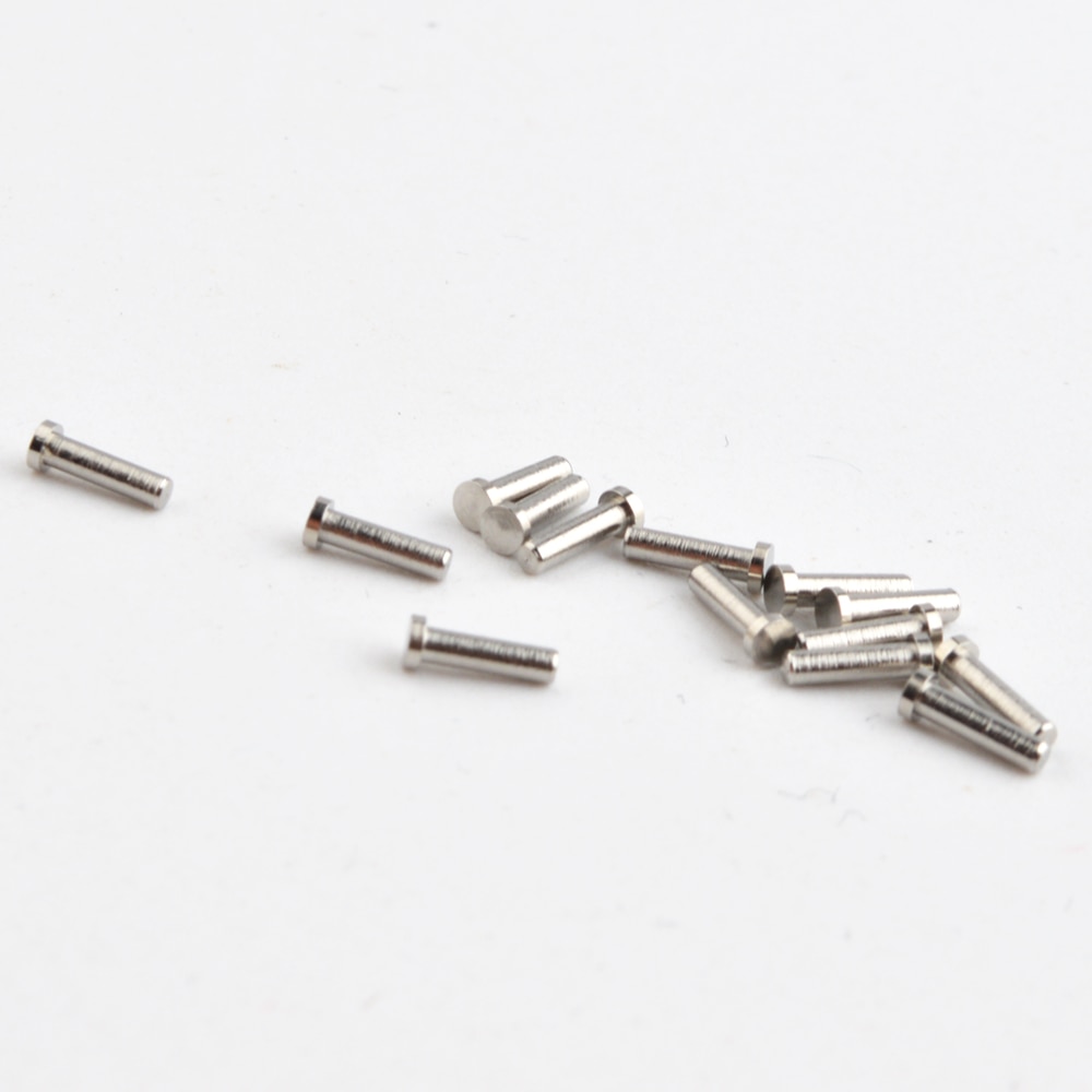 100PCS eyeglass single rivets single metal pin for eyeglass hinges or temples 1.18mm diameter 7.5mm 6.0mm lengt