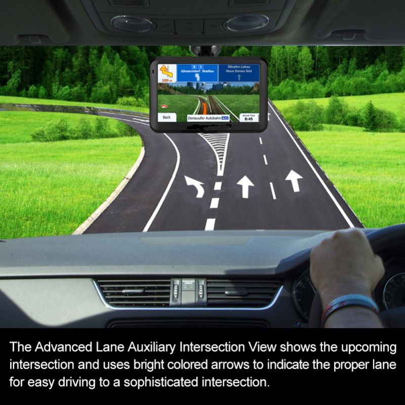 5 Inch Vehicle GPS Navigation Car GPS Navigator FM Transmitter 8GB ROM 256 MB RAM Multiple Languages Dual Navigation System *