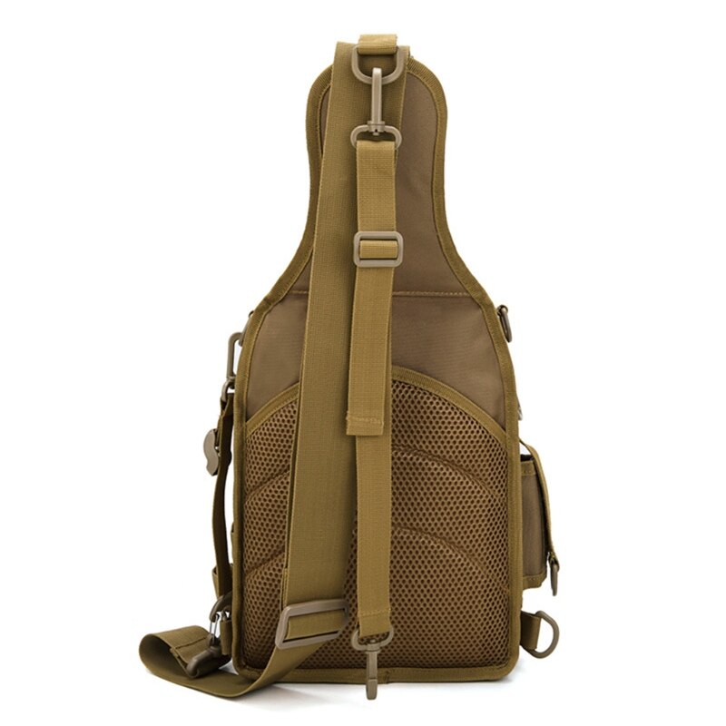 Fishing Tackle Storage Bag Fishing Gear Outdoor Shoulder Backpack Cross Body Sling Bag