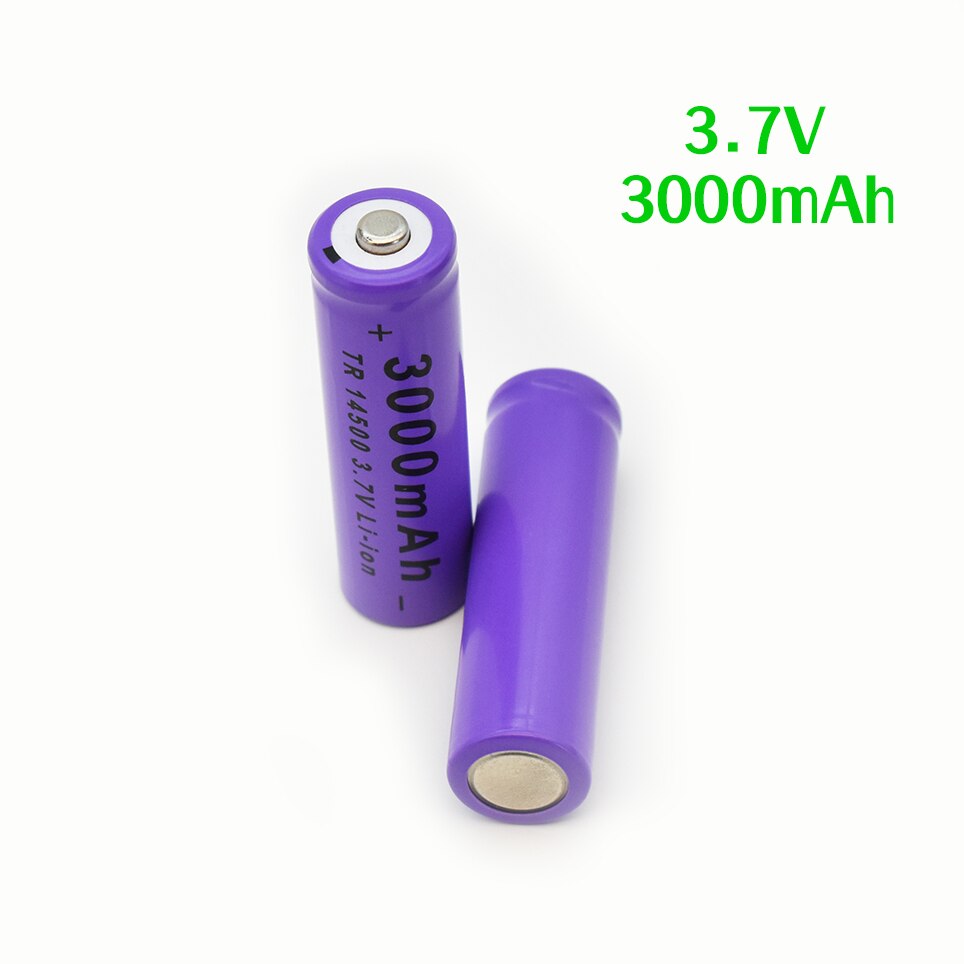 100% 14500 Lithium Batterij 3.7V 3000Mah Oplaadbare Batterijen Kan Lassen Nikkel Vel Bateria Voor Torch Led Zaklamp Speelgoed