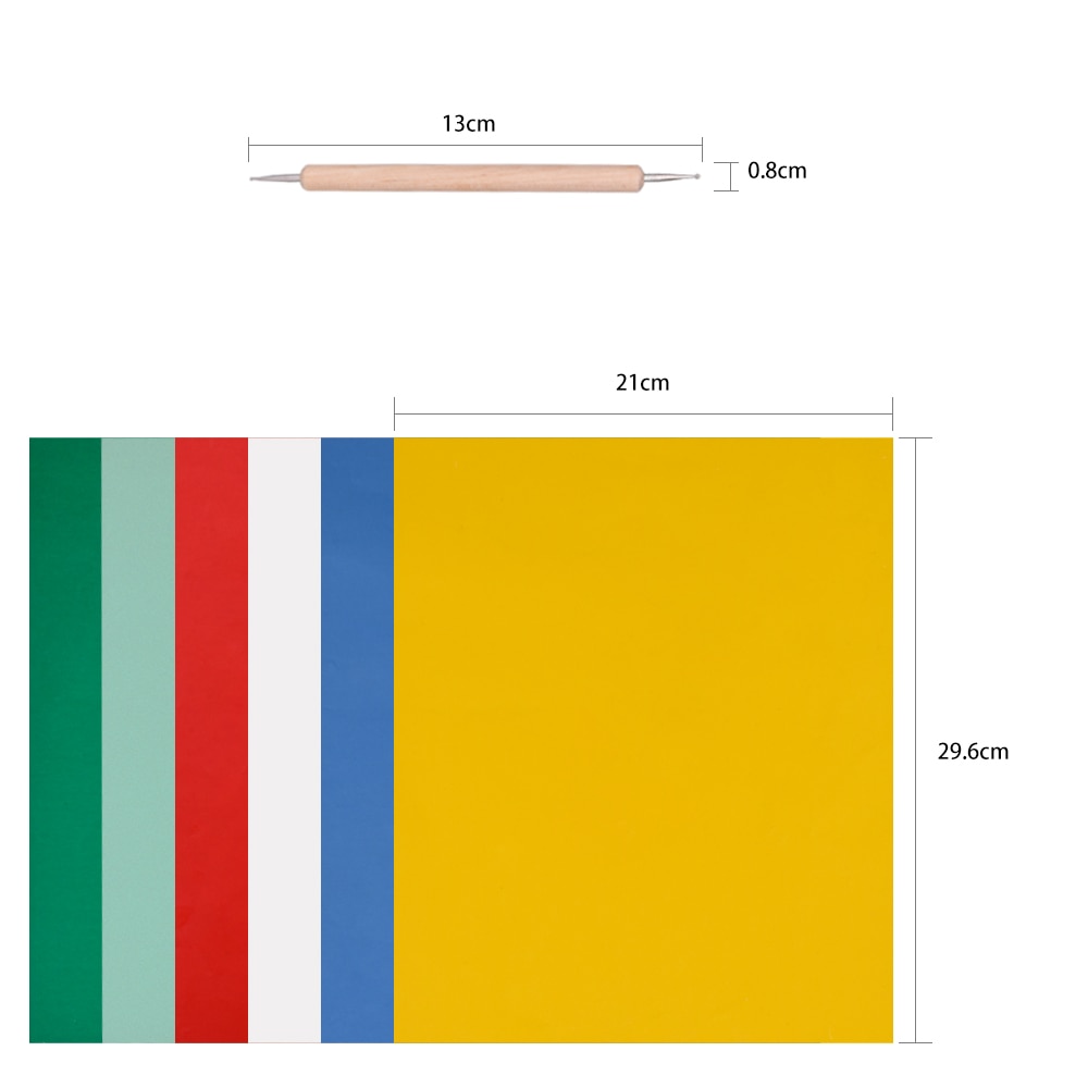 DIY Home Sewing Paint Kit Embroidery Patterns Transfer Tracing Paper Cross Stitch Drawing + Embossing Stylus for Cloth Canvas