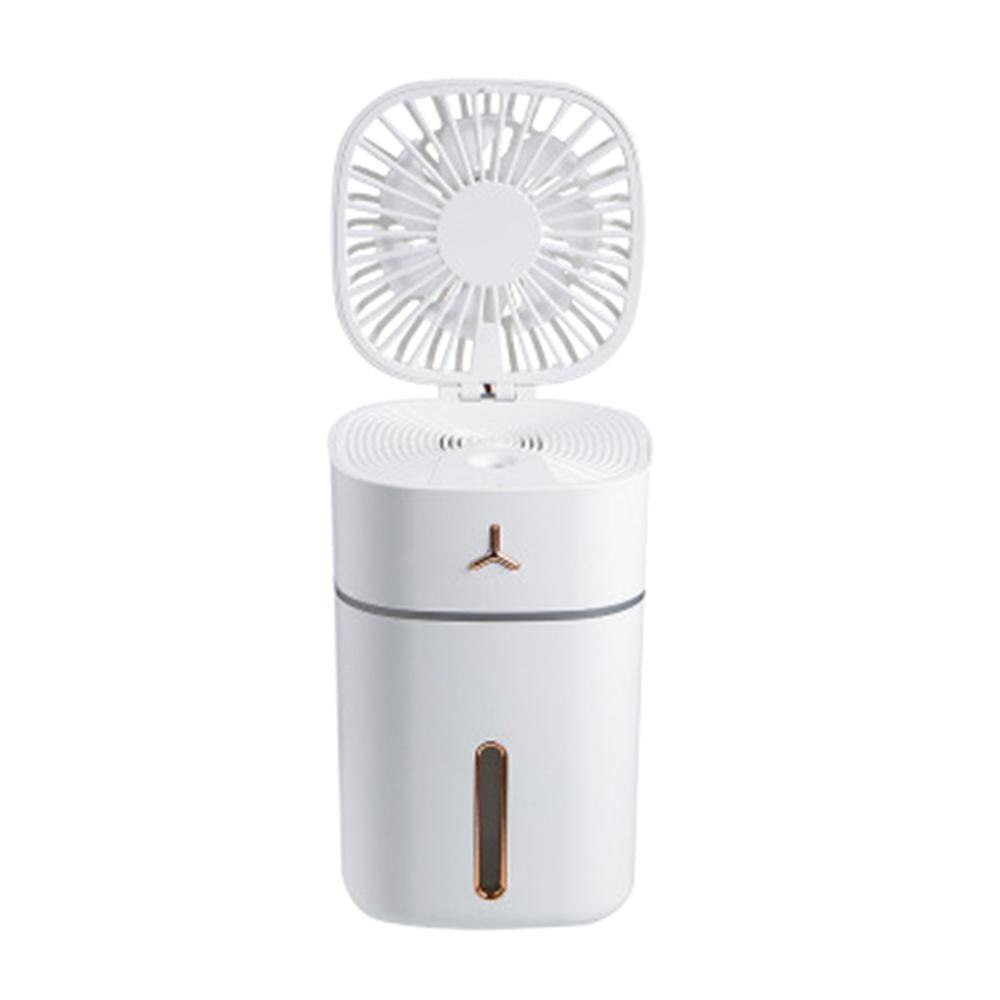 sprühen Fan USB Mini Handheld Lüfter Sommer Neue freundlicher Geschwindigkeit Einstellbar 3 Geschwindigkeit Tragbare Wiederaufladbare: Weiß