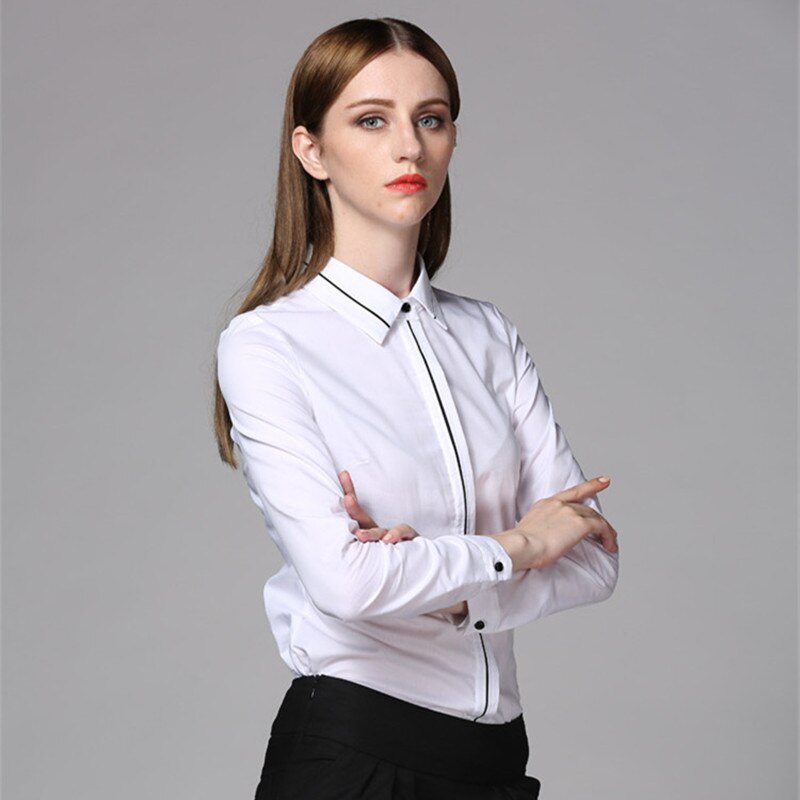 body femme Manches longues rayé Body femmes bureau dame travail blanc Blouse formelle Body chemise printemps combinaison automne ensemble barboteuses