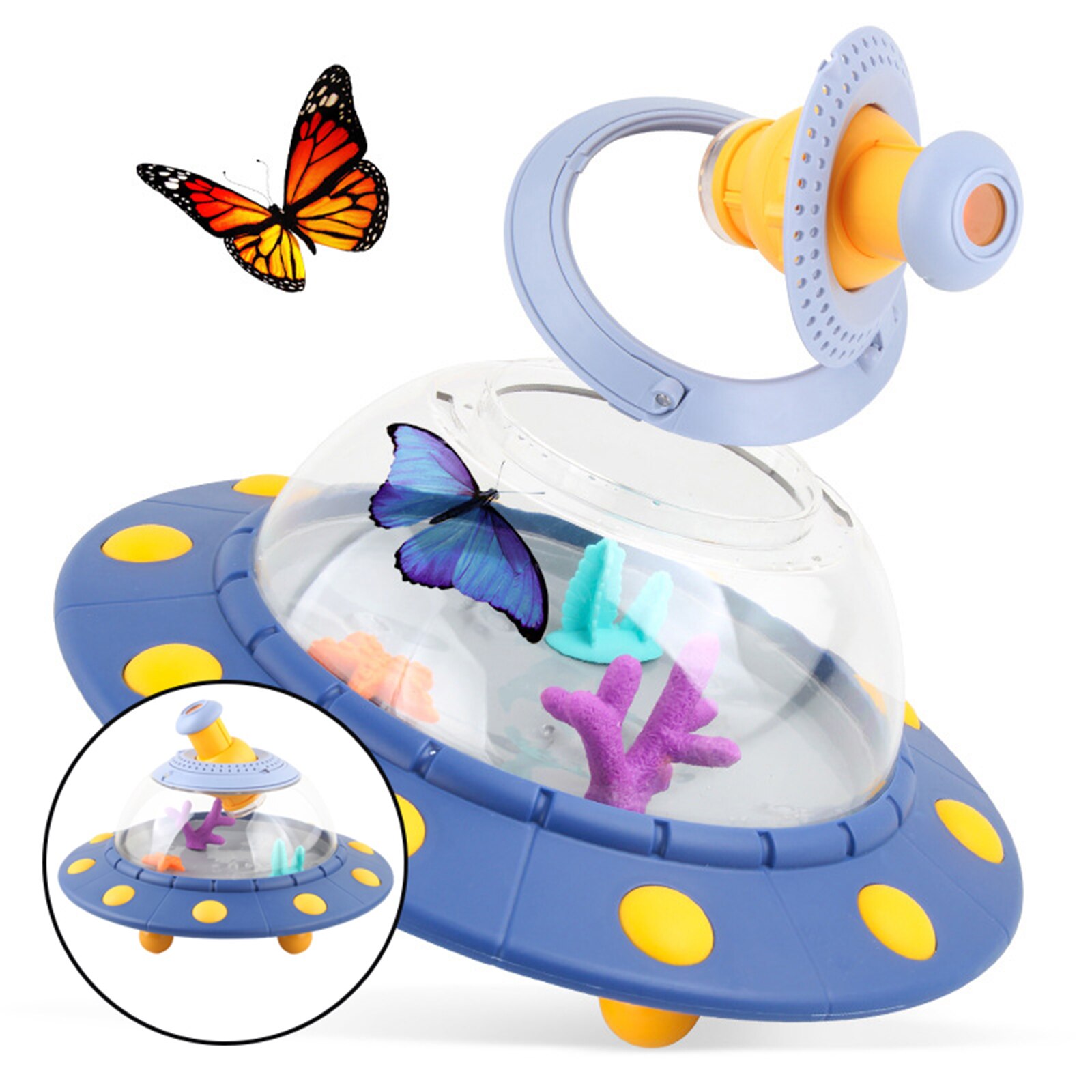 Portable Critter Catcher Box Bug Observation Barrel Transparent Insect Cage