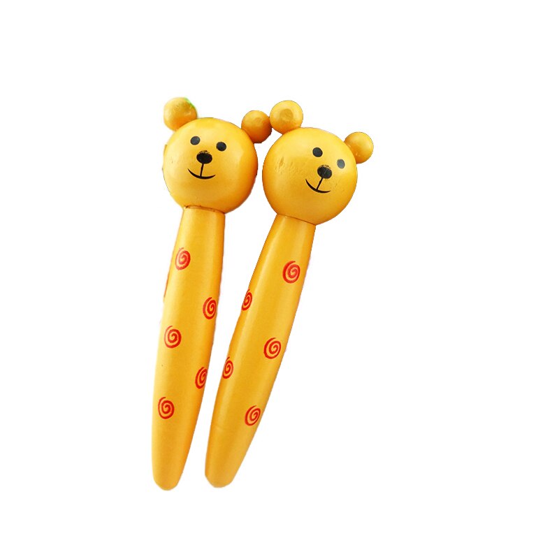 190Cm enfants Corde À Sauter En Bois de Dessin Animé Maternelle Réglable En Plein Air Sport Fitness Équipement De Divertissement: brown bear