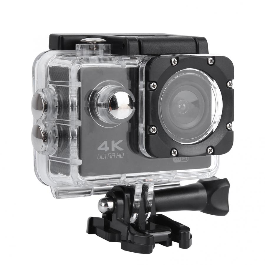 Action kamera ultra  hd 4k video action kamera videokamera med vandtæt kasseforlængelsessæt videooptagelseskameraer sport cam