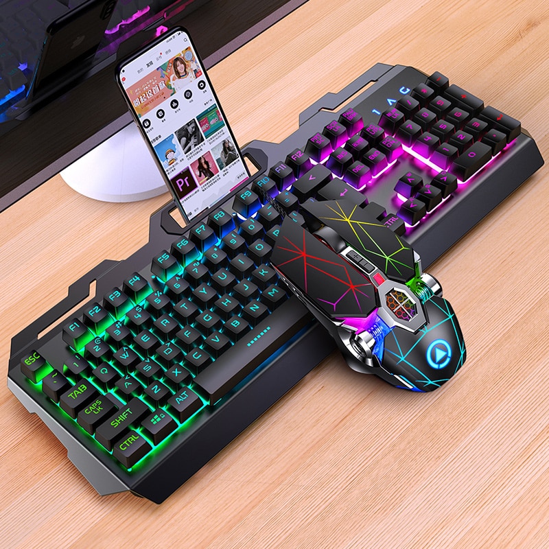 E-Sports Mechanical Feel Keyboard Silent Mute Game Typing Special Office Mouse Keyboard Kit Wired