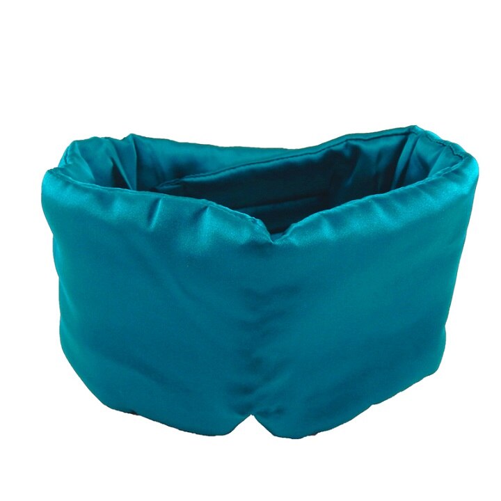 Cucommax 100%  natuurlijk zijden slaapmasker voor de ogen, dikker slaapmasker, zwart masker, verband voor de ogen tijdens het slapen - msk 54: Blauw