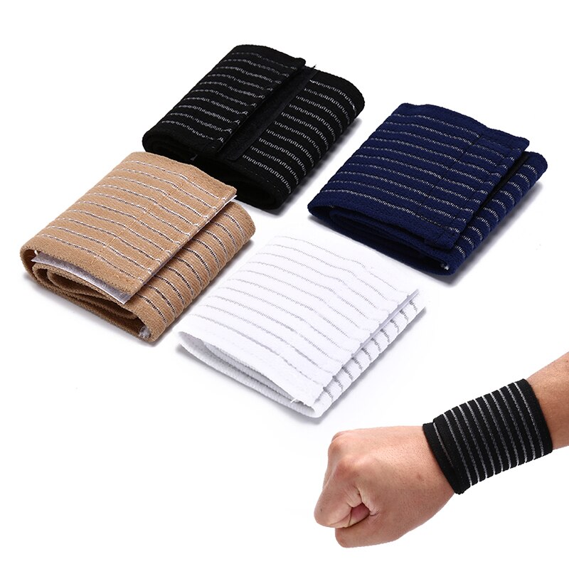 Et stykke bomuld våd bånd elastisk sport bandage armbånd håndgymnastik støtte håndledsstøtte bøjle omslag tennis fitness styrkeløft