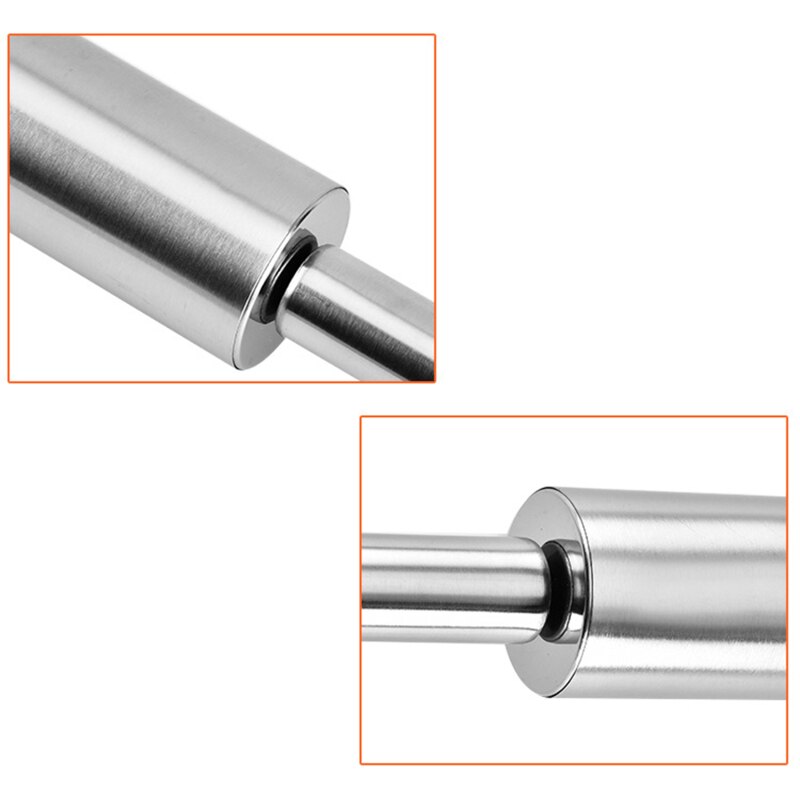Stainless Steel Rolling Pin Non Stick Craft Baking Creation Stainless Steel Rolling Pin For Cakes Cookies Pasta Dough Pizza