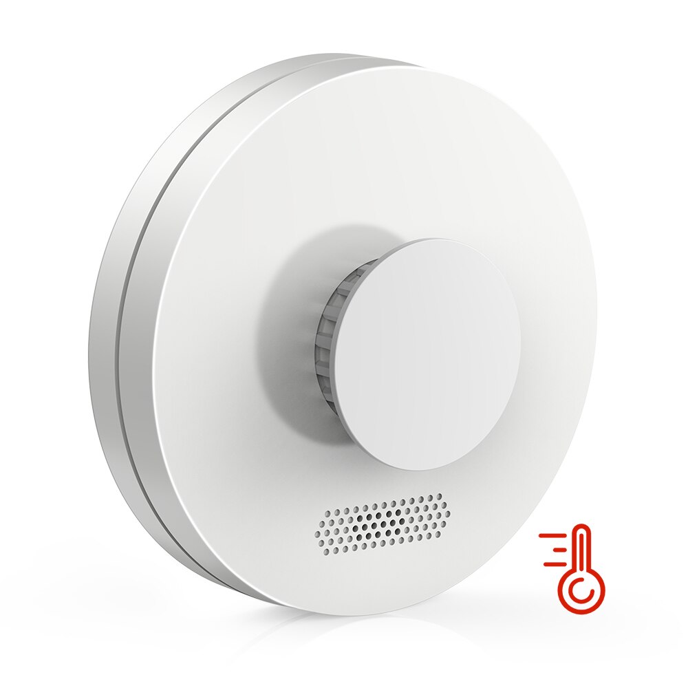 CPVAN Wireles Interlinked Smoke and Heat Alarms with Remote Controller Fire Alarms for Scotland's Smoke Detector Legislation: Heat Alarm