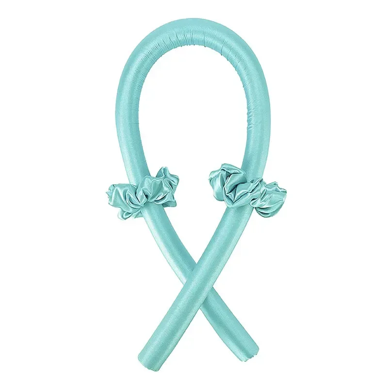 Diadema con varilla rizadora sin calor, cinta para rizos de seda sin calor, rodillos para el cabello, diadema suave para dormir, rizadores de pelo perezosos, herramientas de peinado: YELLOW