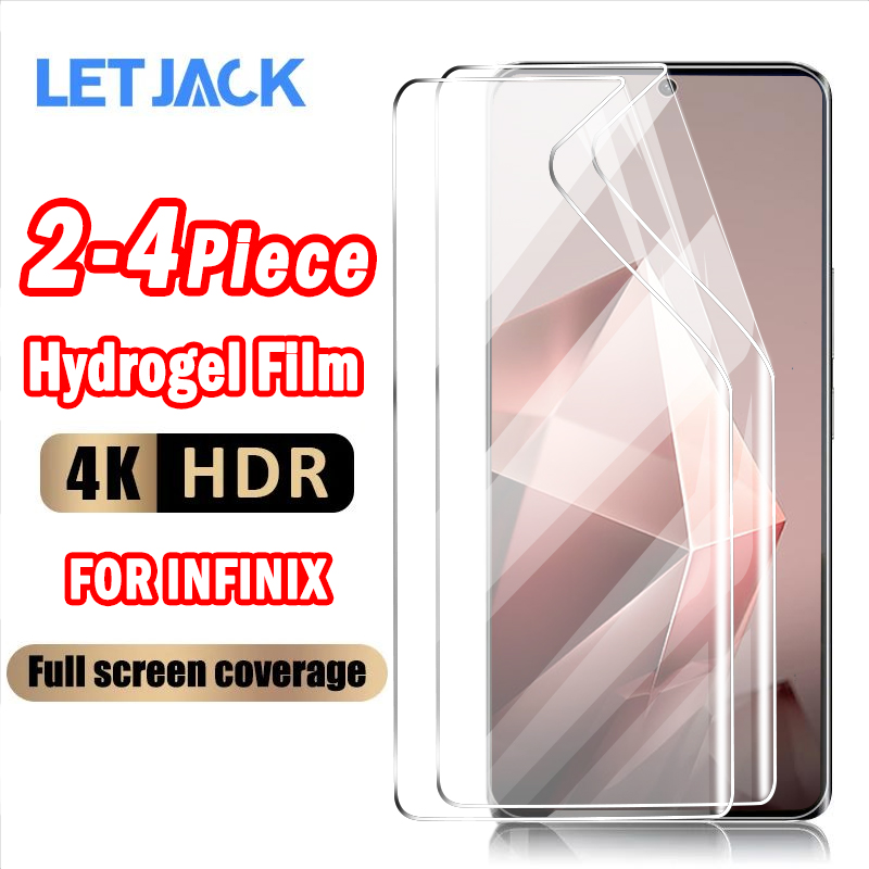 2-4Piece Full Cover Curved Hydrogel Film for Infinix Note 50s 40s 40 50 Pro+ Screen Protector for Zero 40 30 4G Zero Ultra