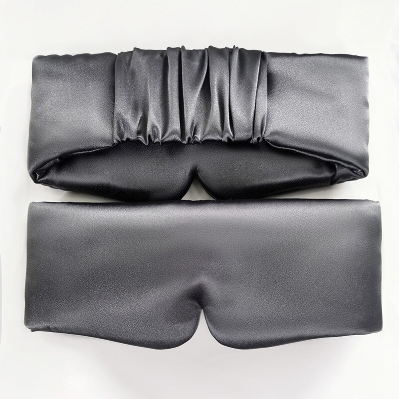 Masque de sommeil en Satin de soie pour hommes et femmes, confortable, cache yeux, ombrage, Patch pour la relaxation, élargi, sommeil, santé