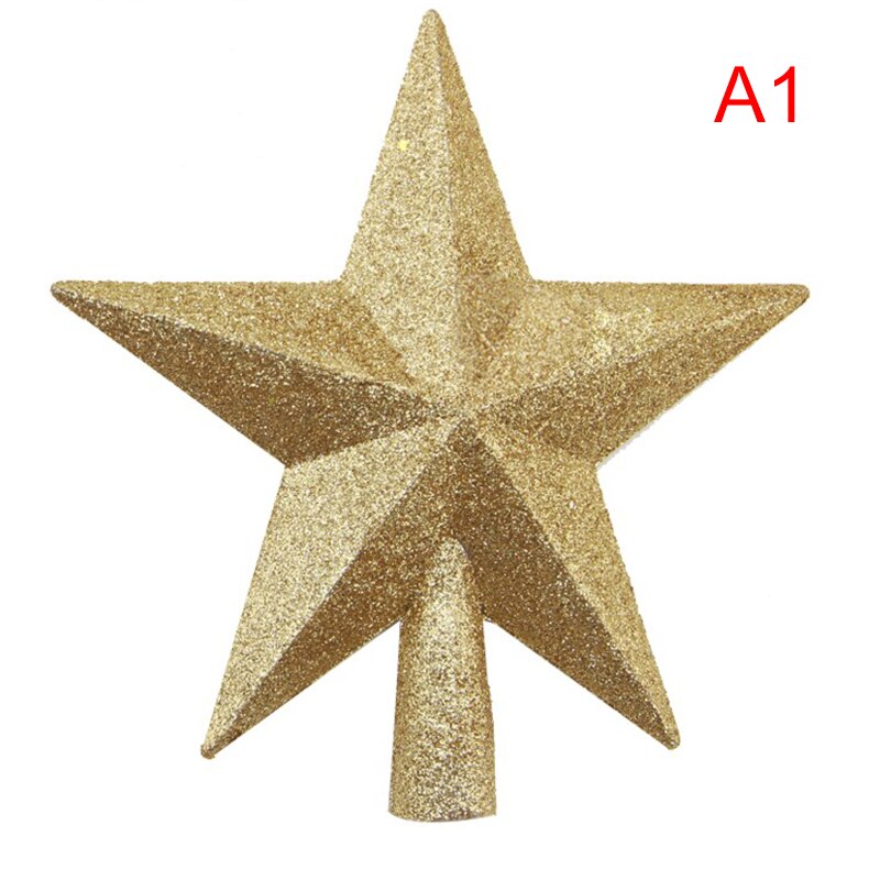 1pc glitter mini star julgran toppers röd guld silver mini star: A1