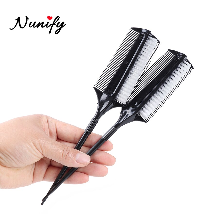 Nunify slim line drilleri frisør kamme glat hår børste piger hestehale hår kam salon hårpleje styling værktøj